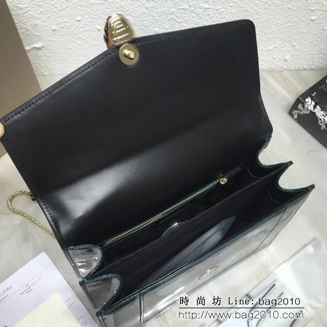 BVLGARI寶格麗 3層大號蛇頭包 頂級漆皮 手提單肩斜挎包 38629 FYD1401